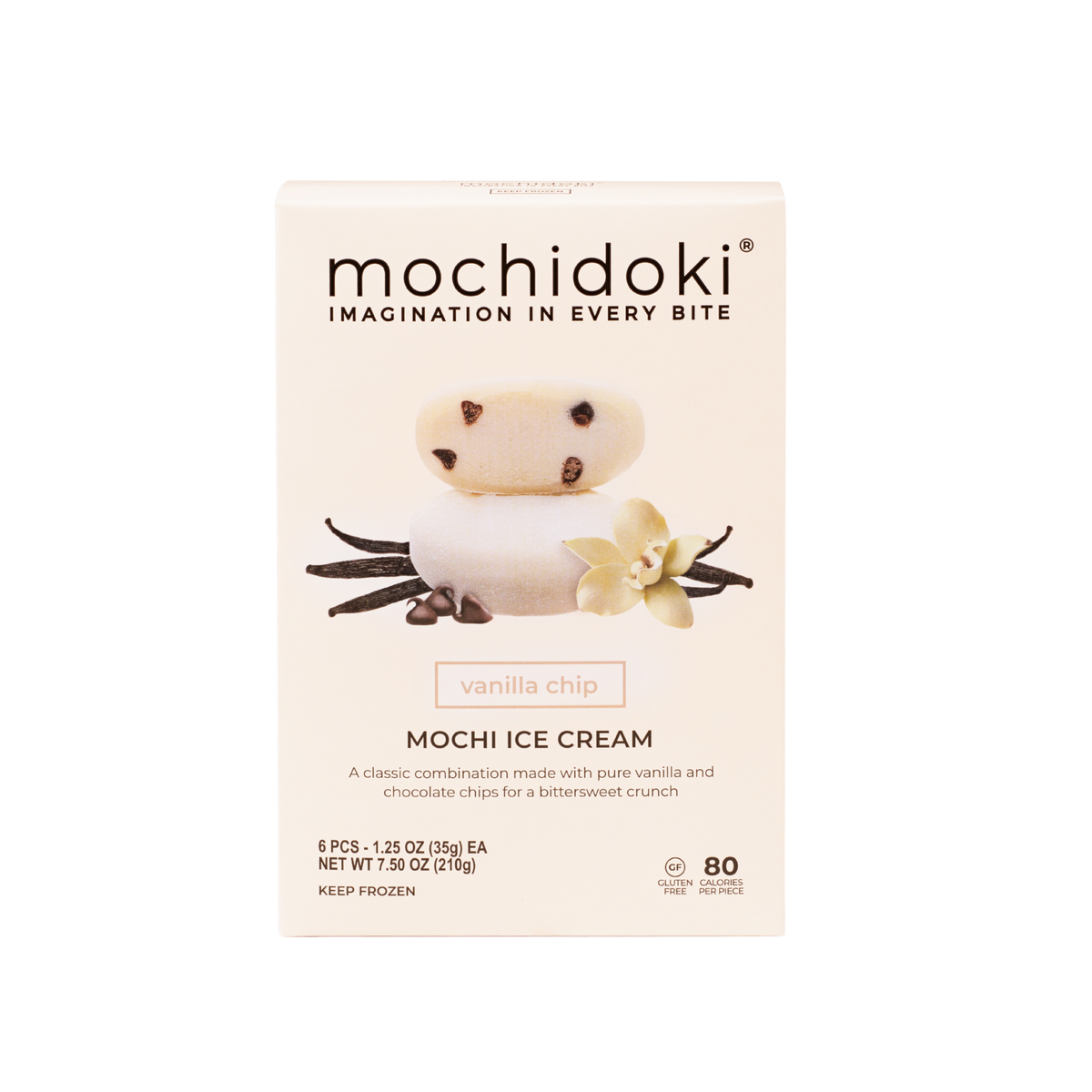 Mochidoki - Enjoy Vanilla Chocolate Chip Mochi Ice Cream