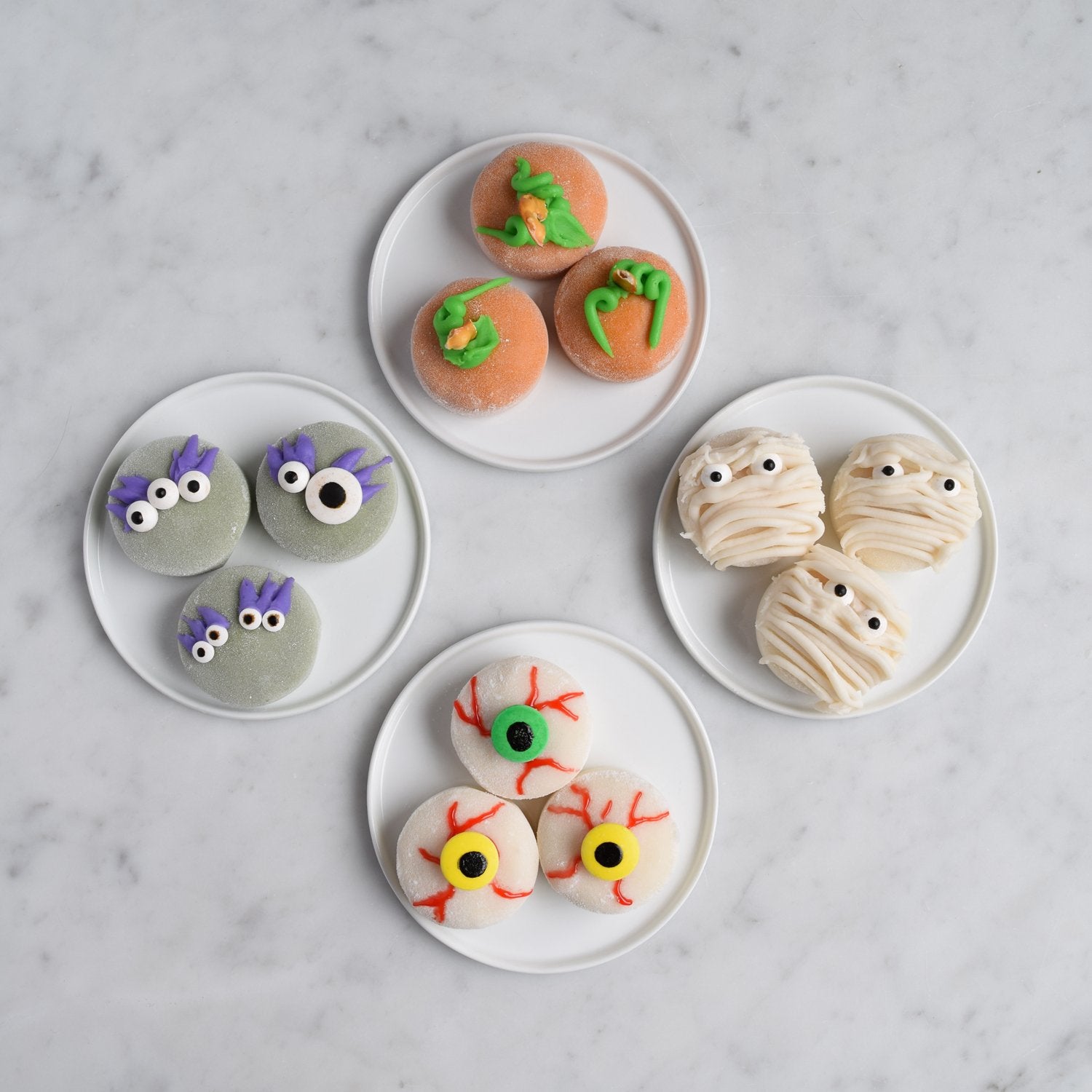 Spooky Cute Mochi Ice Cream and Waffles - Luxe and the Lady