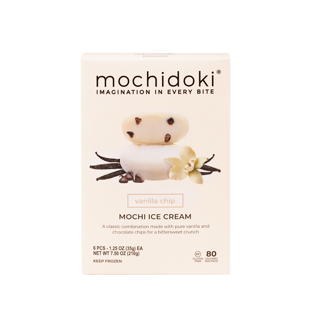 Mochidoki - Enjoy Vanilla Chocolate Chip Mochi Ice Cream